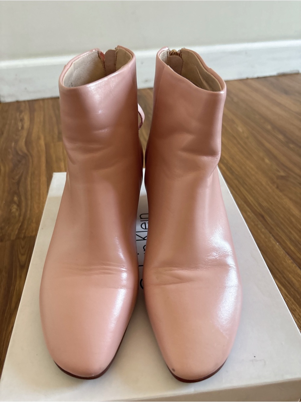 Women’s Pink Ankle Boots - Sleek Leather Style
